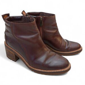 Timberland “Sienna” Waterproof Leather Ankle Boots | Size 9 (Wide-Friendly Fit)